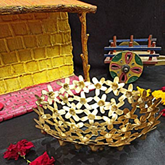 Brass Flower Bowl KBH05810