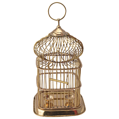 Brass Big Designer Cage Showpiece KBH05881