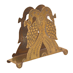 Brass Peacock Card Holder Business & Display Stand KBH05901