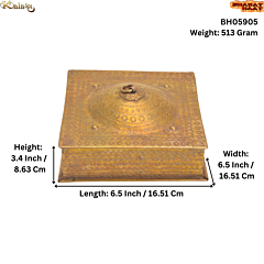 Brass Square Unique Mukhawas Box KBH05905