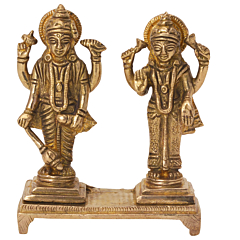 Brass Vishnu Lakshmi Idol KBH05962