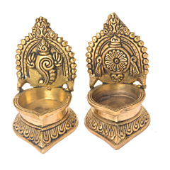 Brass Divi for Puja KBH06134
