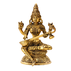 Brass Saraswati Idol KBH06192