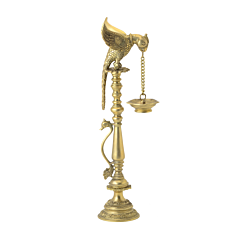 Brass Parrot Diya KBH06372