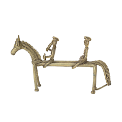 Brass Bastar Art Horse Showpiece KBH06386