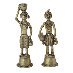 Brass Farmer Bastar Art Statue Figurine KBH06445