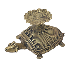 Brass Bastar Art Candle Stand KBH06454