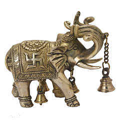 Brass Elephant with Seven Trunks KBH06472