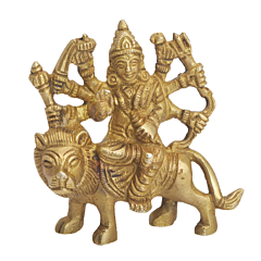 Brass Small Ambe Maa Statue Idol KBH06474