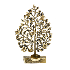 Brass Candle Stand with Tree Design KBH06564