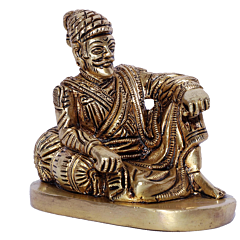 Brass Chhatrapati Shivaji Statue KBH06810