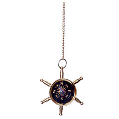 Brass Compass Keychain or Keyring KBH06845