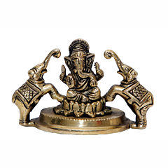Brass GUJ Ganesha Idol KBH06992