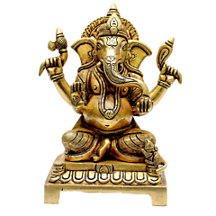 Brass Ganesha Idol KBH06999