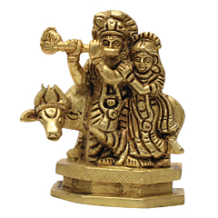 Brass Radha Krishna Idol KBH07046