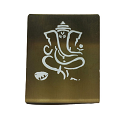 Brass Ganesha Plate 2 Inch KBH07135