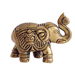 Brass OM Kalash Design Elephant KBH07165
