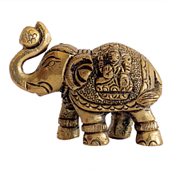 Brass Ganesh Laxmi Design Elephant KBH07166