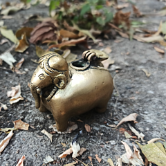 Brass Elephant Ink Pot KBH07219