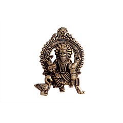 Brass Sinhasan Sitting Vishvakarma Idol KBH07220
