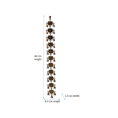 Brass Subh Labh Ganesh Laxmi Saraswati Ambe Hanuman Radha Krishna Krishna Kalka Maa Shankar Bell 11 Step KBH07275