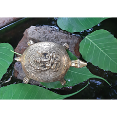 Brass Tortoise Ganesh Statue BH07289