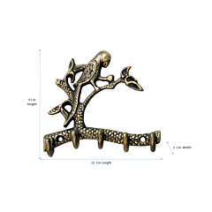 Brass Parrot Design Keyholder KBH07307