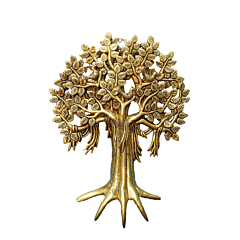 Brass Wall Hanging Medium ,1 Tree KBH07331