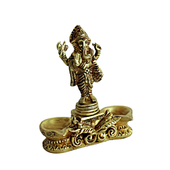 Brass Ganesh Diya BH07335