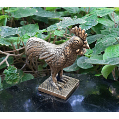 Brass Bauchar Maa Savari Kukado Medium Idol BH07358