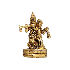Brass Radha Krishna Idol KBH07415