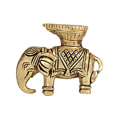 Brass Elephant Diya KBH07417