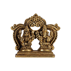Brass Ganesh Laxmi Idol KBH07420