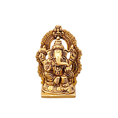 Brass Ganesha Frame Idol KBH07441