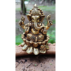 Brass Kamal Ganesh Idol KBH07448