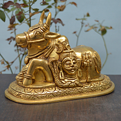 Brass Large Nandi Idol KBH07464