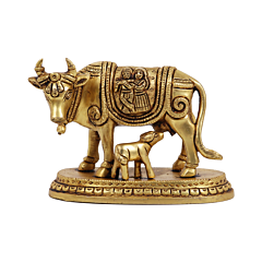 Brass Large Cow & Calf Idol BH07469
