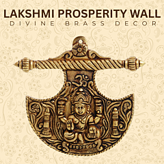 Brass Laxmi Wall Hanging KBH07471