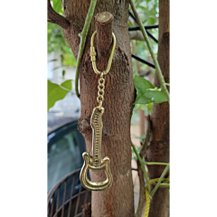 Brass Guitar Keychain KBH07482