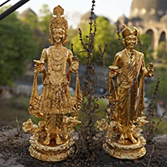 Brass lord swaminaryan Pair  14 Inch KBH07692