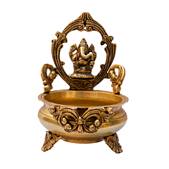 Brass Ganesha Urli Bowl KBH07695