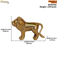Brass Lion Standing Small Figurine KBH07718