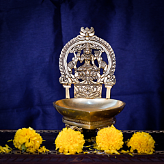 Brass Gaj Laxmi Deepak  KBH07757