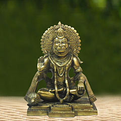 Brass hanuman 8 Inch KBH07962