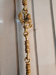 Brass Elephant, Peacock & Horse Design Zula Chain KBH08040