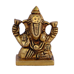 Brass Dagdu Ganesh Idol KBH08051