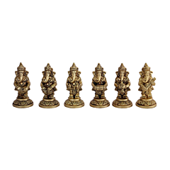 Brass Ganesh Music Set KBH08059