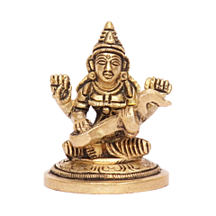 Brass Sarasvati Goddess Idol KBH08087
