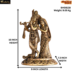 Brass Radha Krishna 16 Inch KBH08138