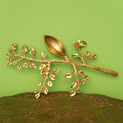 Brass Diya with Flower Stick 1 Inch KBH08187